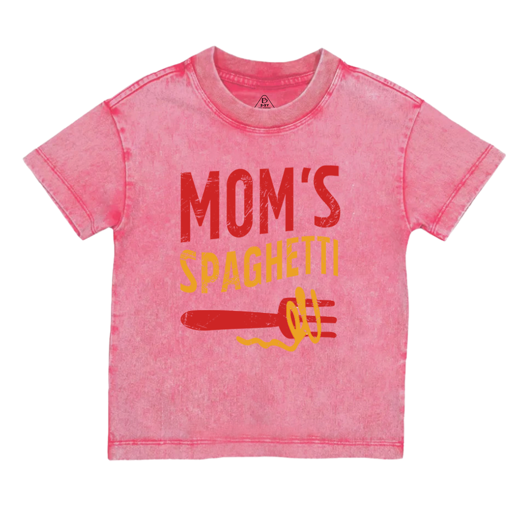 Mom's Spaghetti Toddler&Kids Washed Tees