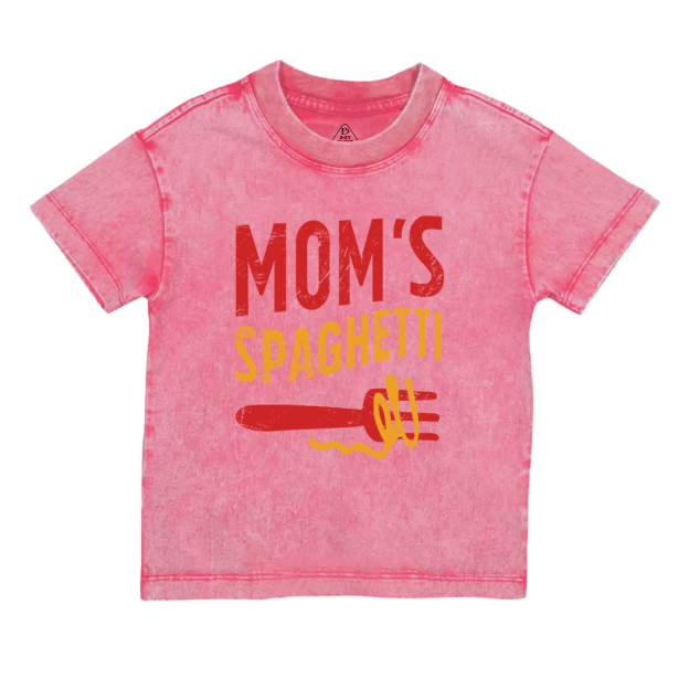 Mom's Spaghetti Toddler&Kids Washed Tees