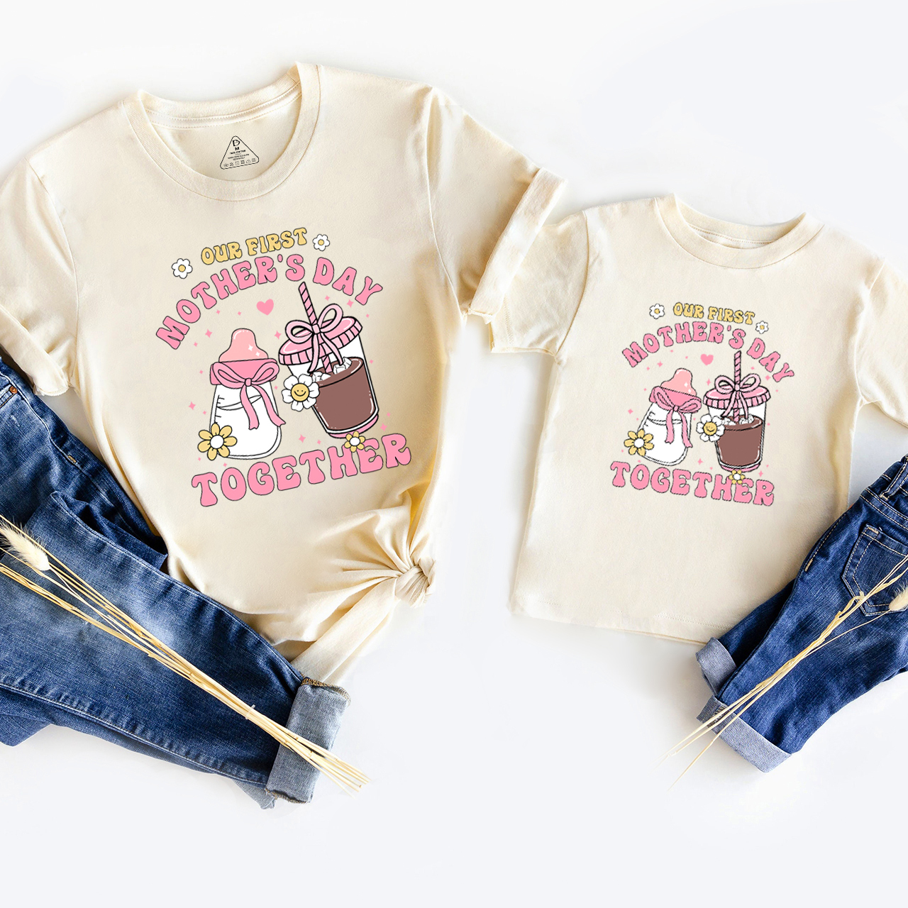 Personalized Our First Mothers Day Together Mom&Me Matching Tees