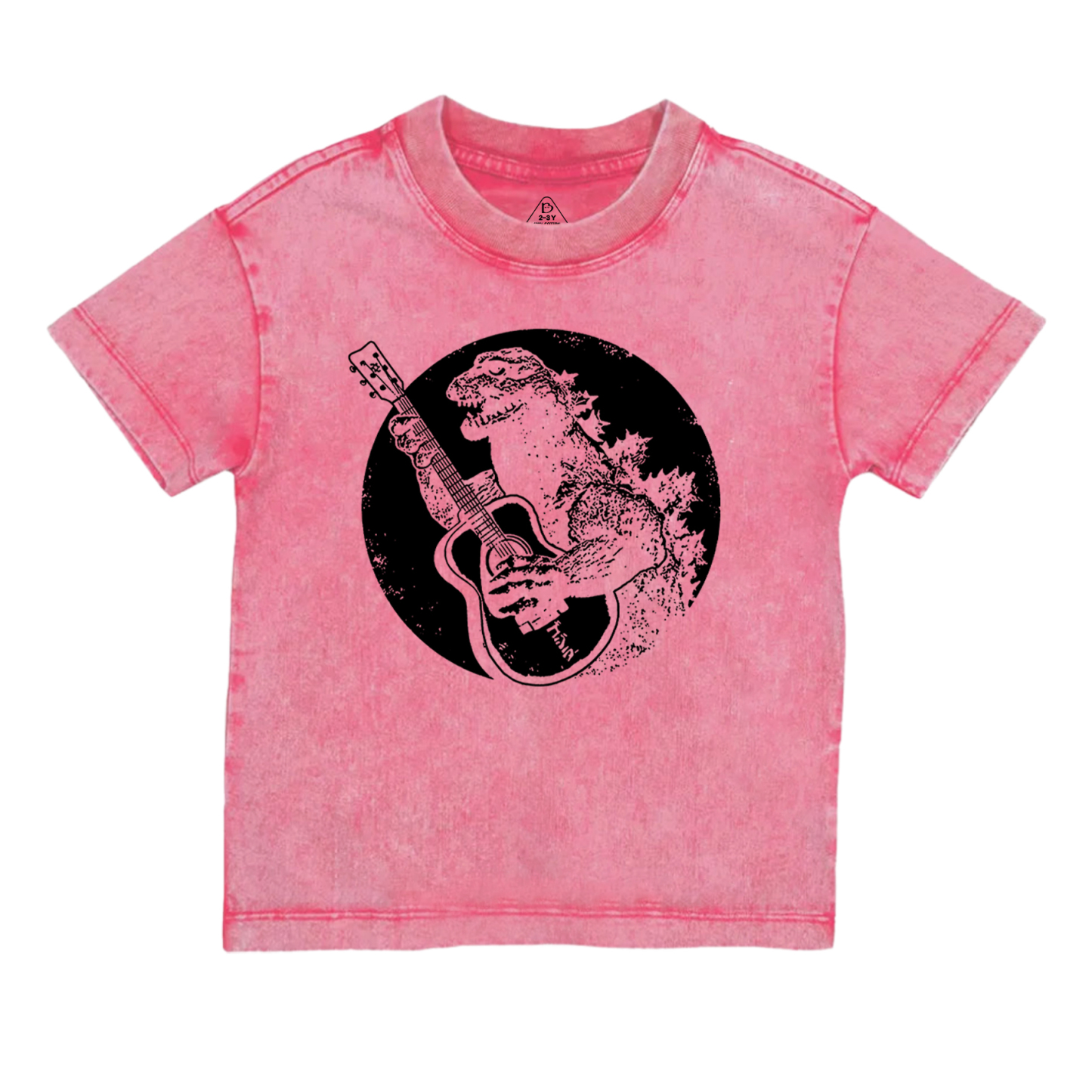  Funny Vintage Guitar Toddler&Kids Washed Tees          