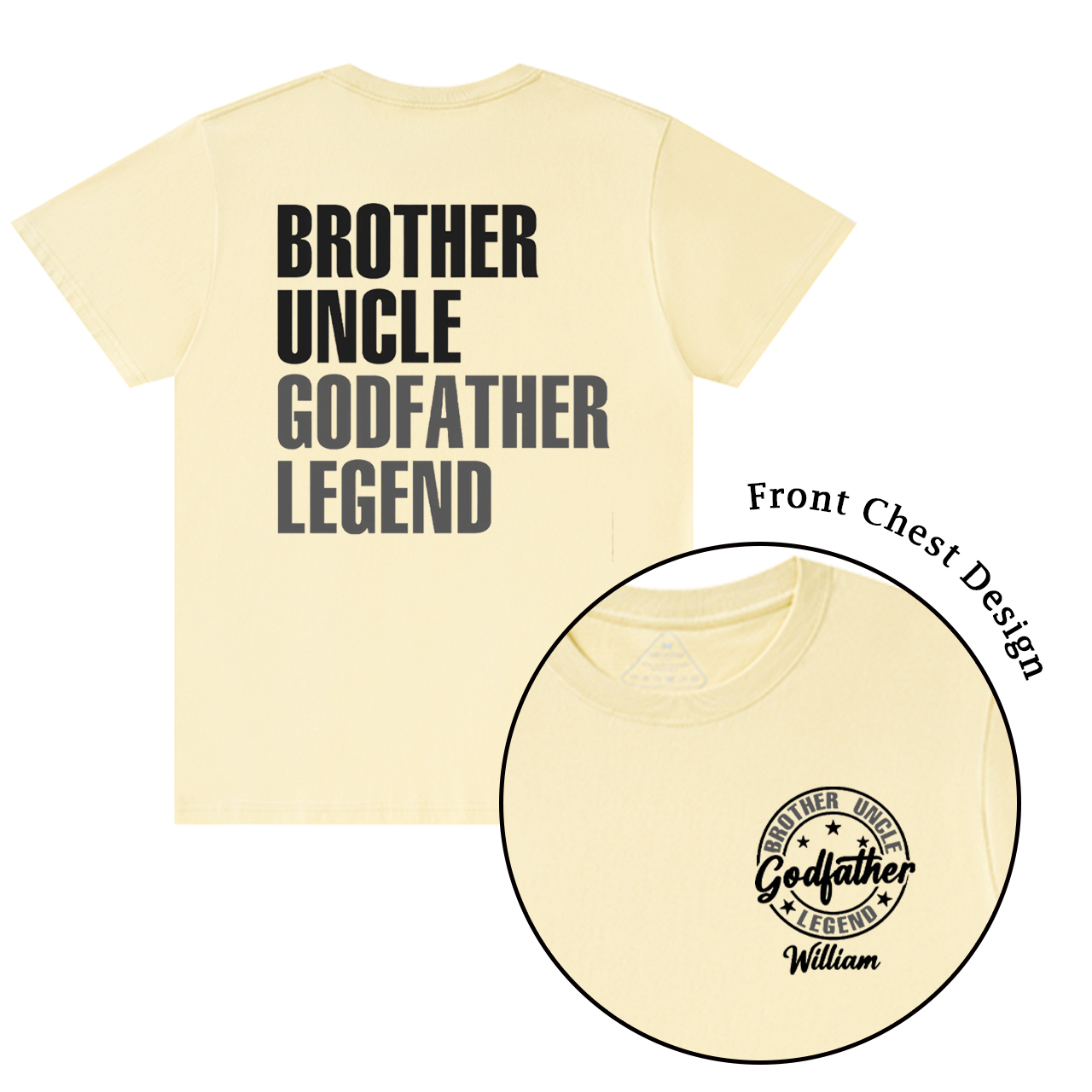 Personalized Godfather Name T-shirt