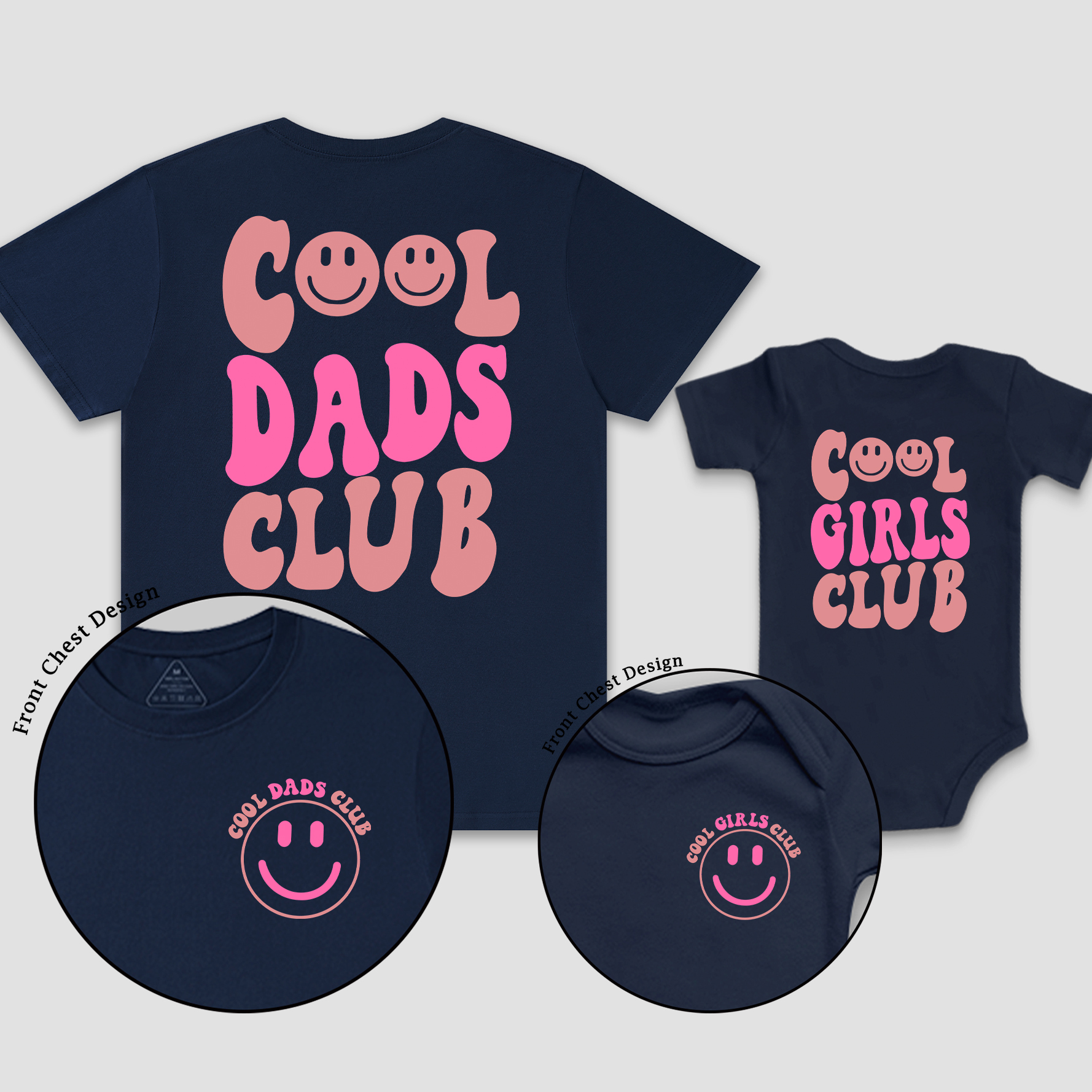 Cool Girls Club Dad&Me Matching Shirts