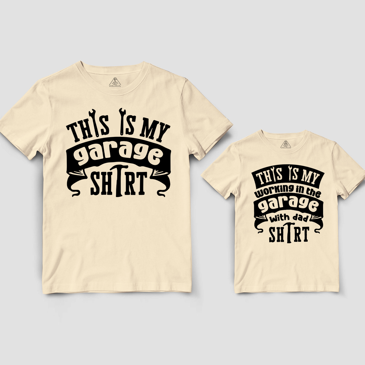 This Is My Working In The Garage With Dad  Matching Shirts