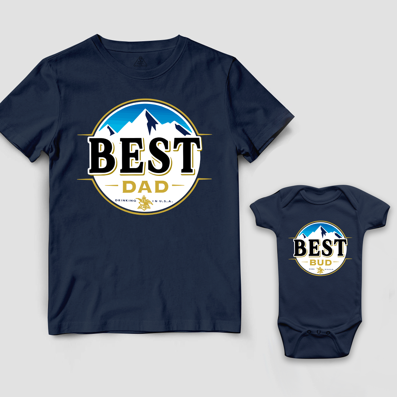 Best Drinking Born In USA Matching Dad and me Shirt
