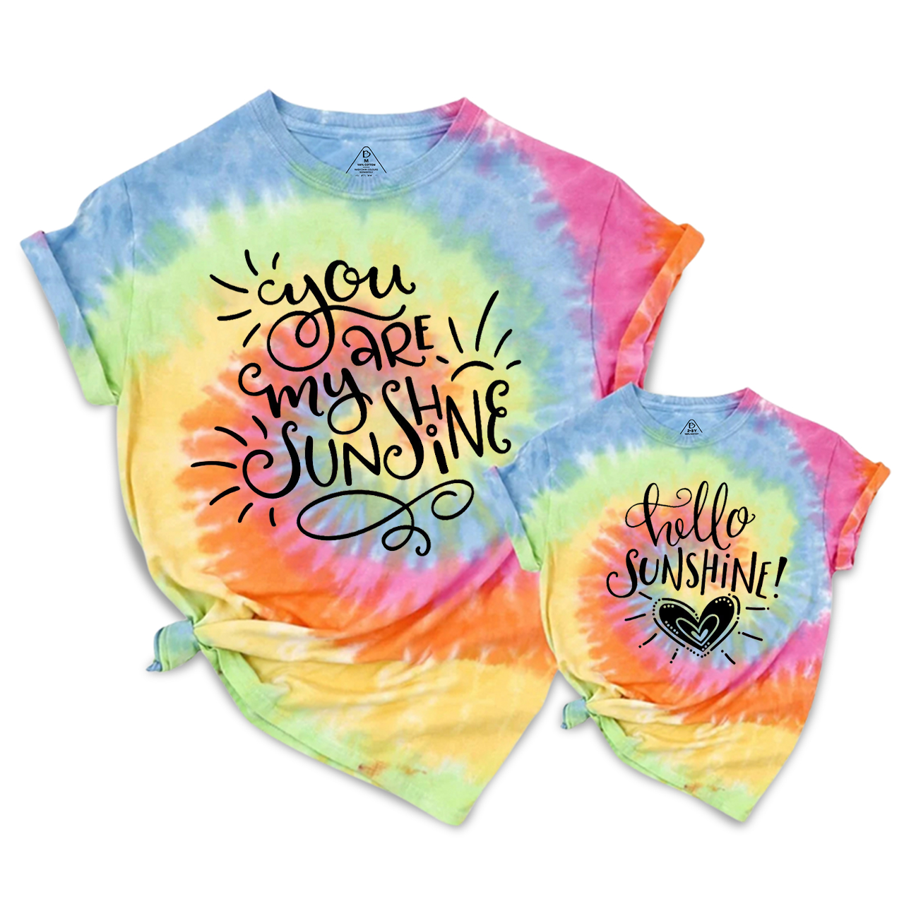 Hello Sunshine Mom&Me Tie Dye Matching Tees