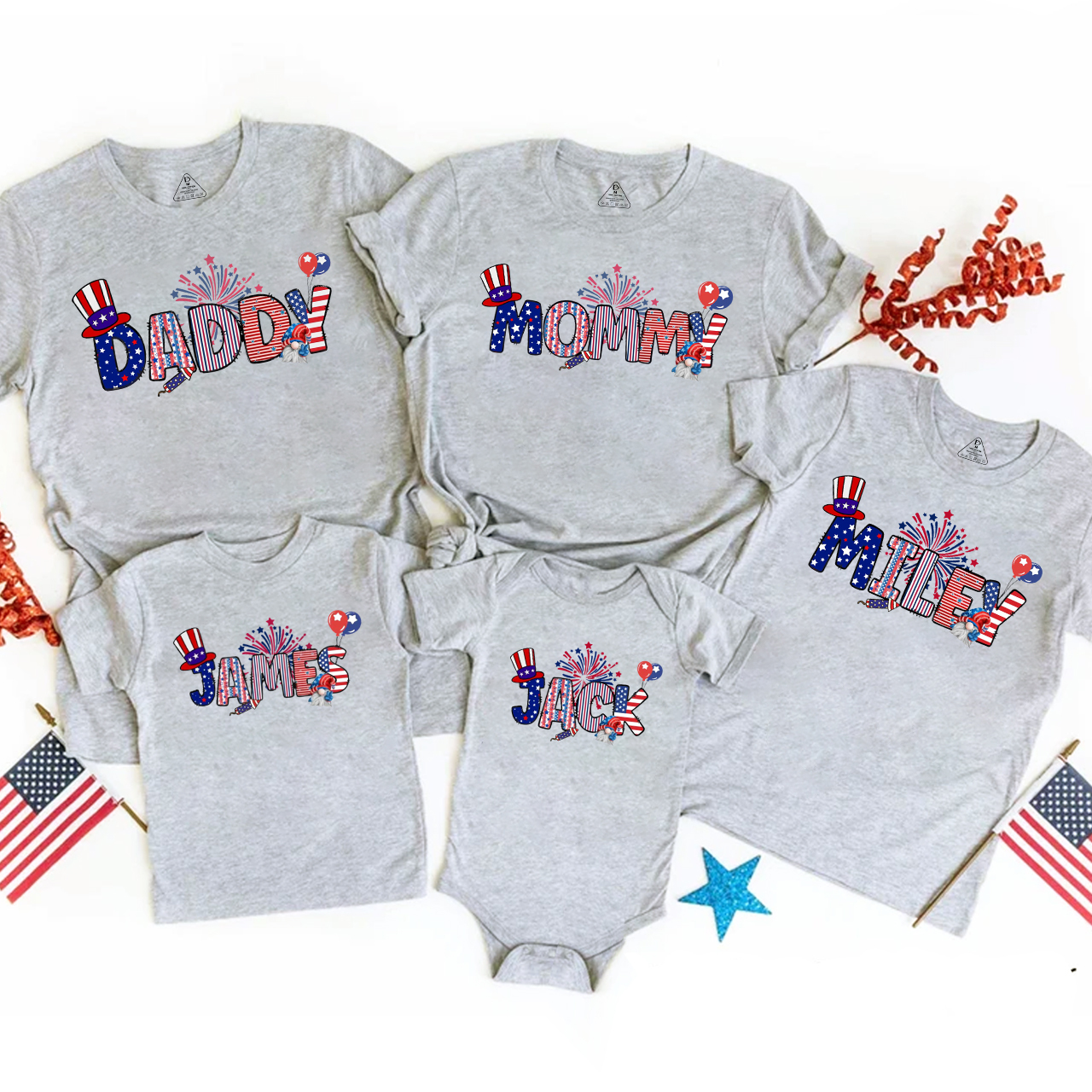 Personalized 4th Of July Family Matching Shirts