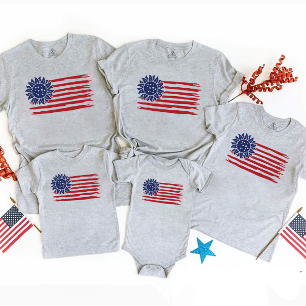 Fourth Of July Apparel Independence Day Family Matching Shirts