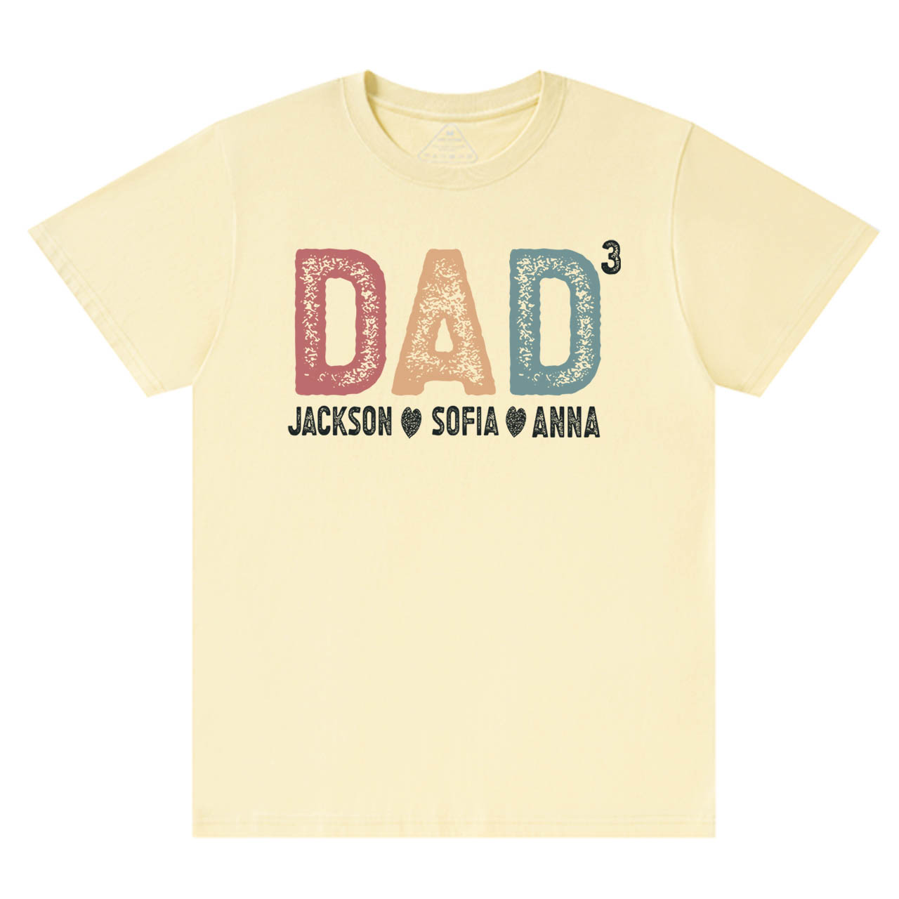 Personalized Dad Of Three T-shirt