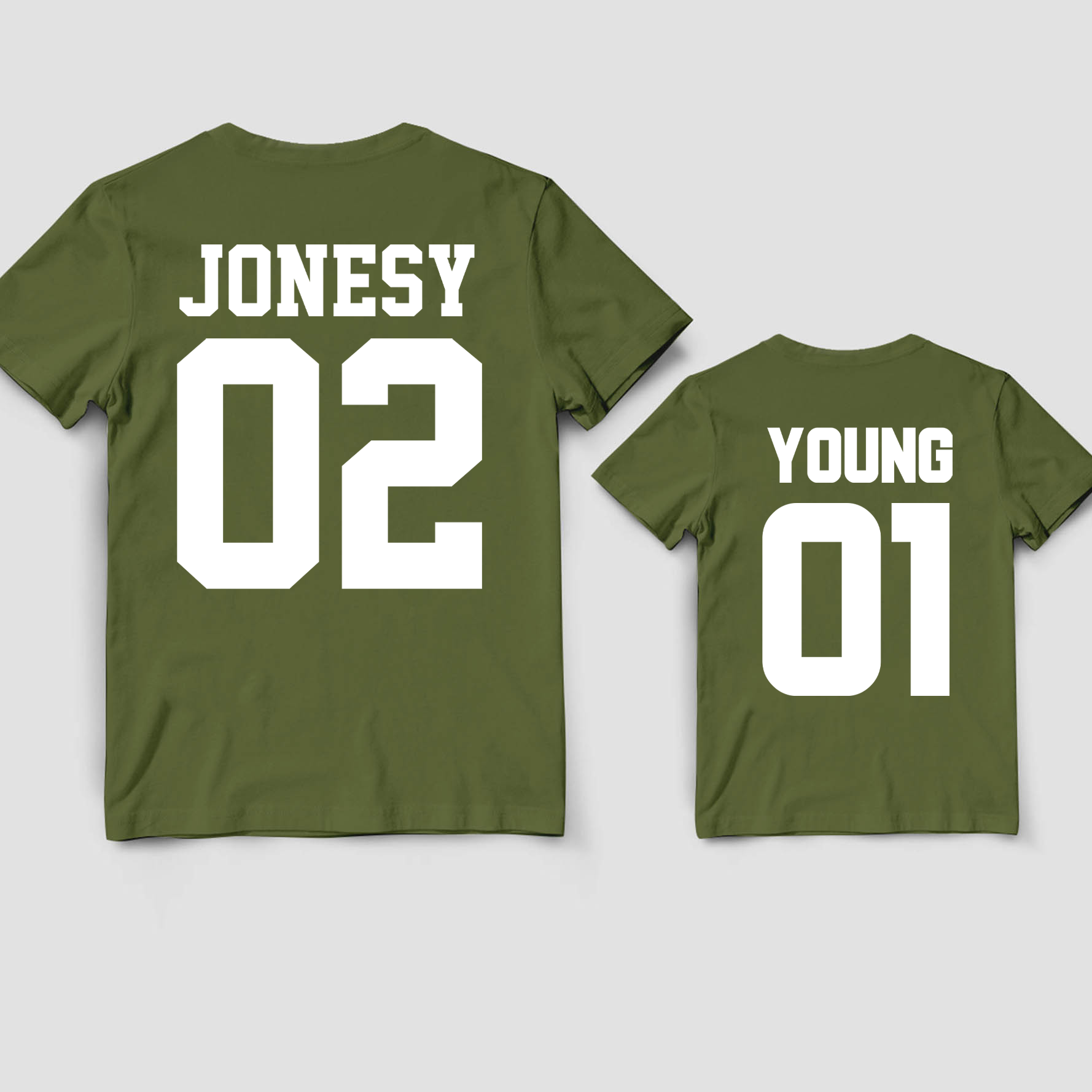 Matching Dad & Baby Personalized Last Name Shirt & Baby Bodysuit