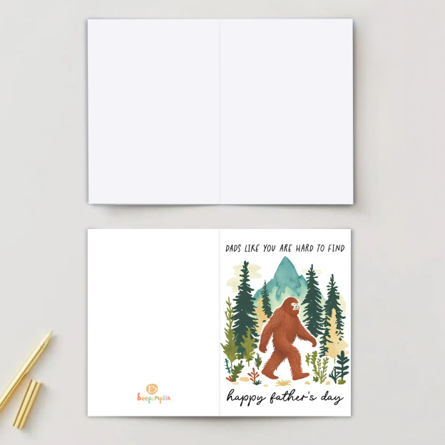 Bigfoot Father's Day Card