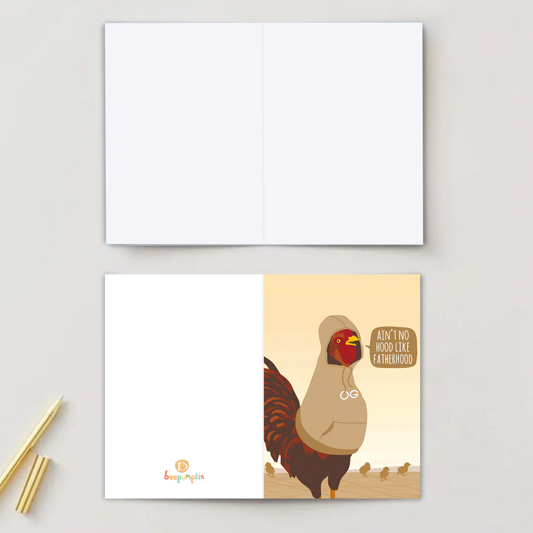 Ain’t no Hood Like Fatherhood Father's Day Card