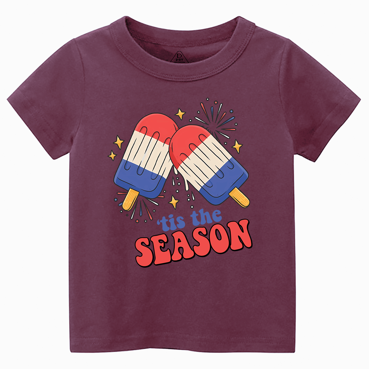 Fireworks Ice Cream Independence Day Kids Shirts