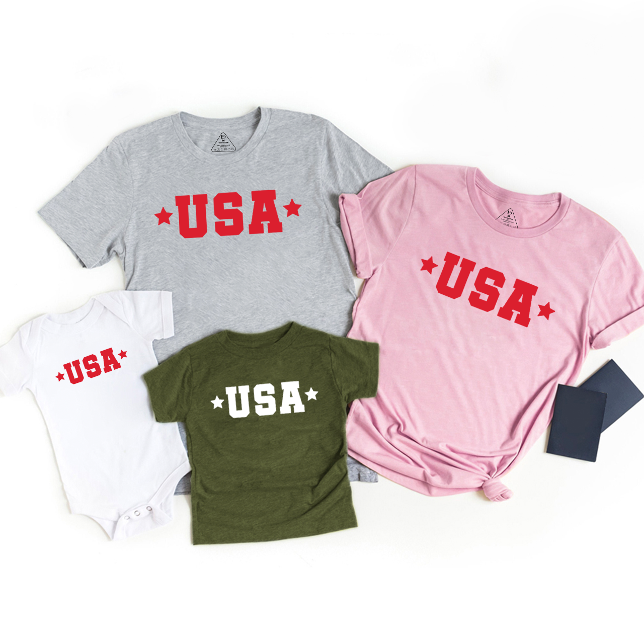 USA Star Family Matching Tees Beepumpkin