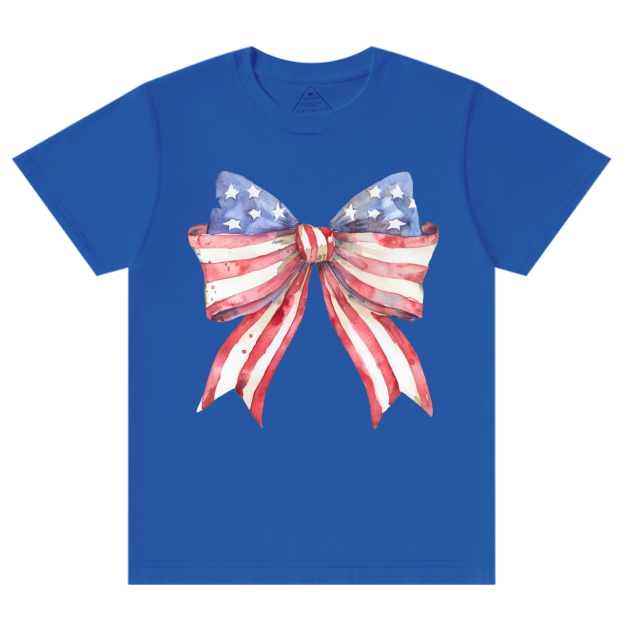 Coquette American Flag Mama T-Shirts