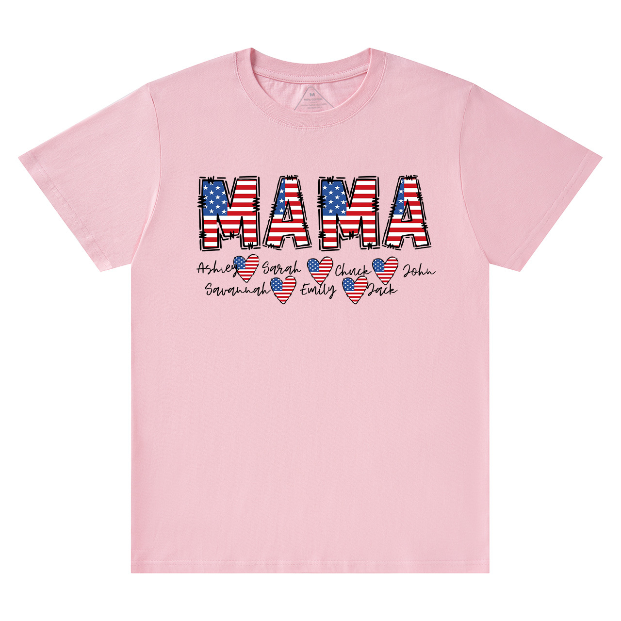 Personalized Name Independence Day Mama T-Shirts