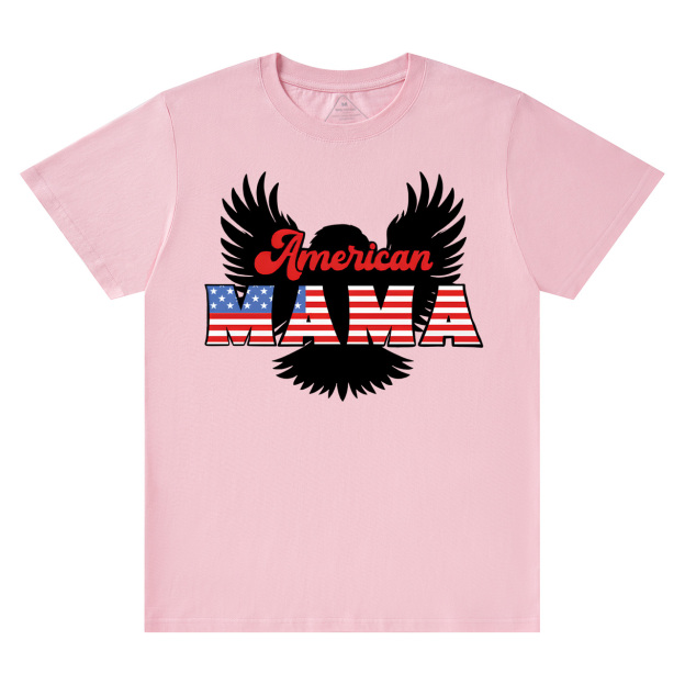Patriotic Eagle Graphic Mama T-Shirts