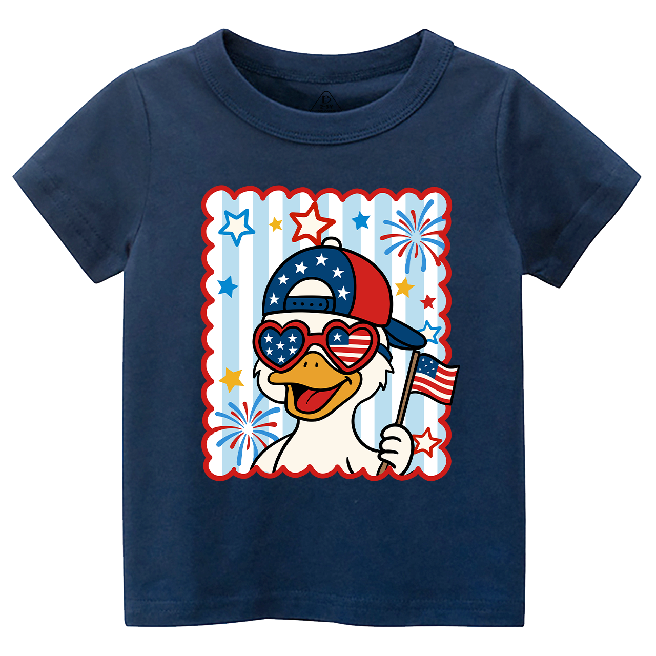Patriotic Goose Toddler&Kid's Tees Beepumpkin 
