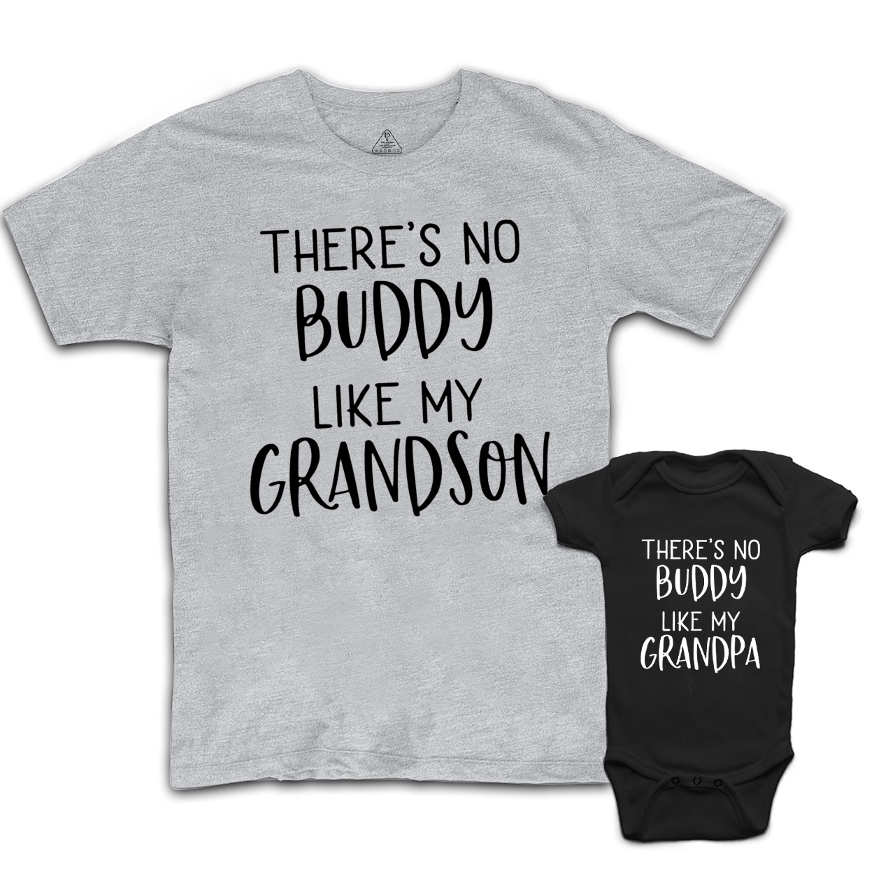 There's No Buddy Like My Grandson Grandpa&Grandson Matching Shirts