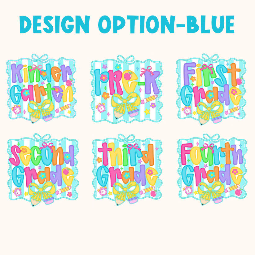 Personalized Preppy Back to School Bundle Toddler&Kids Washed Tees