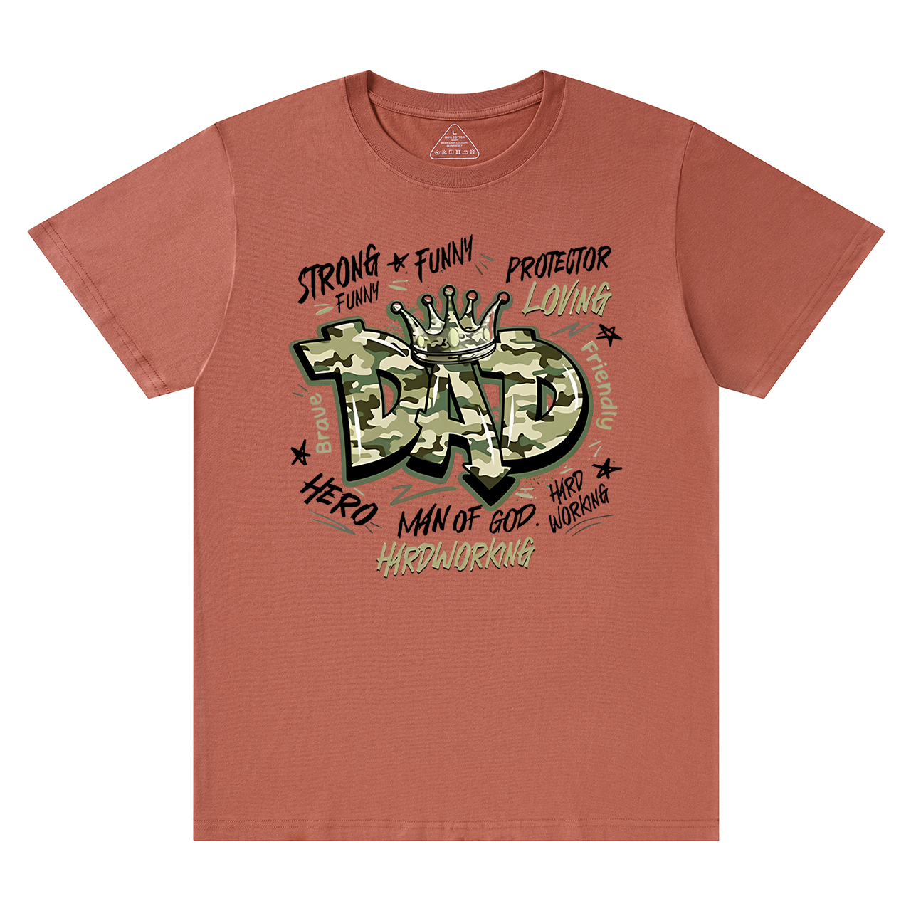 Camouflage Dad T-shirt