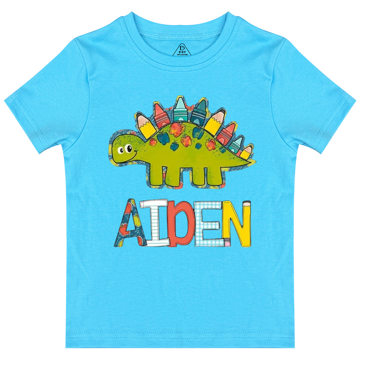 Personalized Back to School Dinosaur Kids Shirts