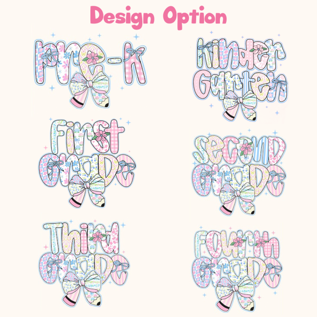 Personalized Preppy Back To School Floral Bundle Toddler&Kid's Tees Beepumpkin 