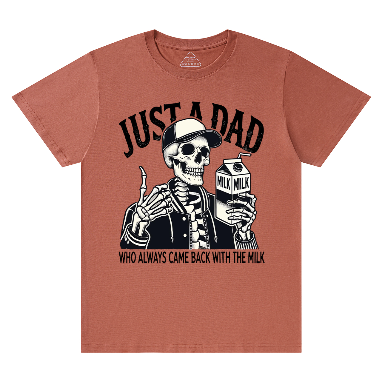 Just A Dad Who Always Came Back With The Milk T-shirt