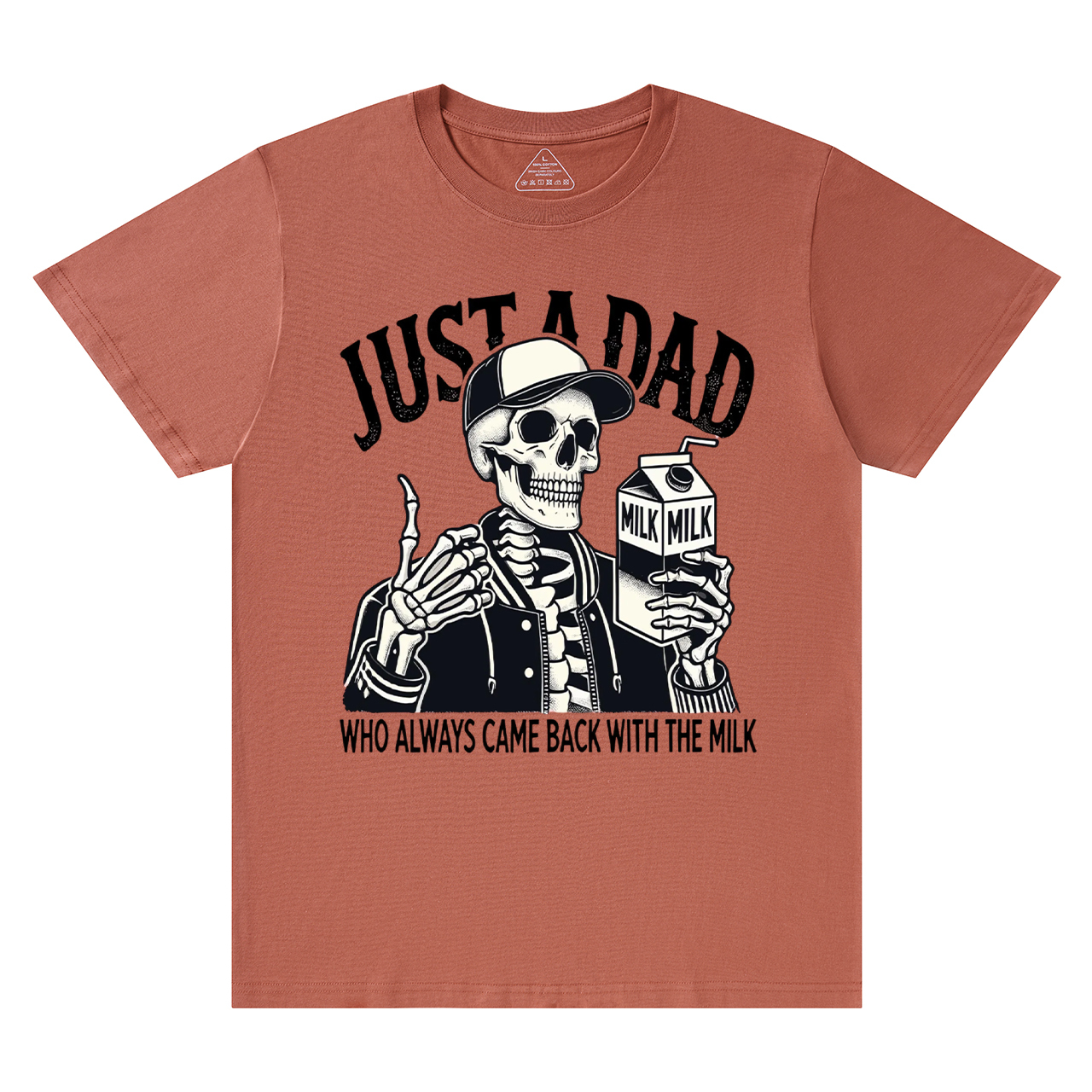 Just A Dad Who Always Came Back With The Milk T-shirt