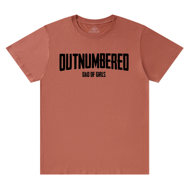 Outnumbered Dad T-shirt
