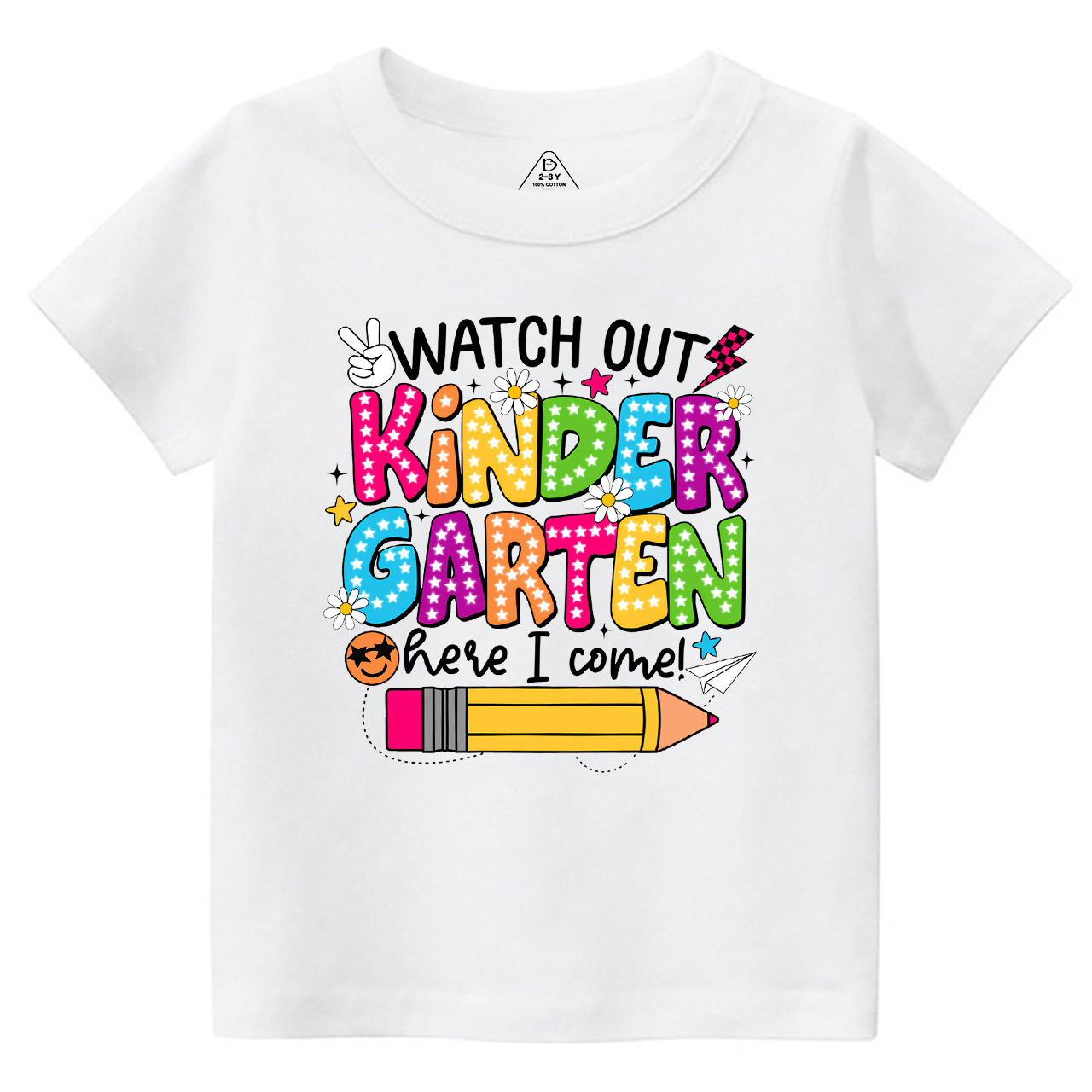 Personalized Watch Out Kindergarten Here I Come Toddler&Kid's Tees Beepumpkin