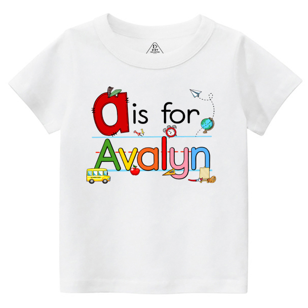Personalized Color Name Toddler&Kid's Tees Beepumpkin