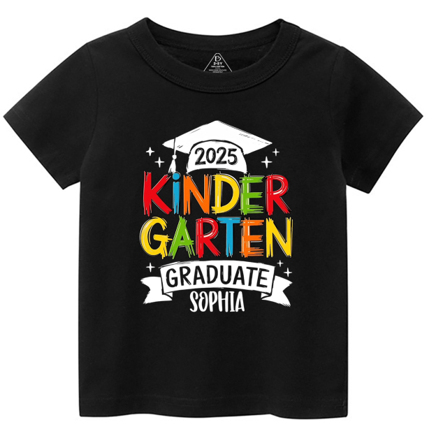 Personalized Kindergarten Graduation Toddler&Kid's Tees Beepumpkin