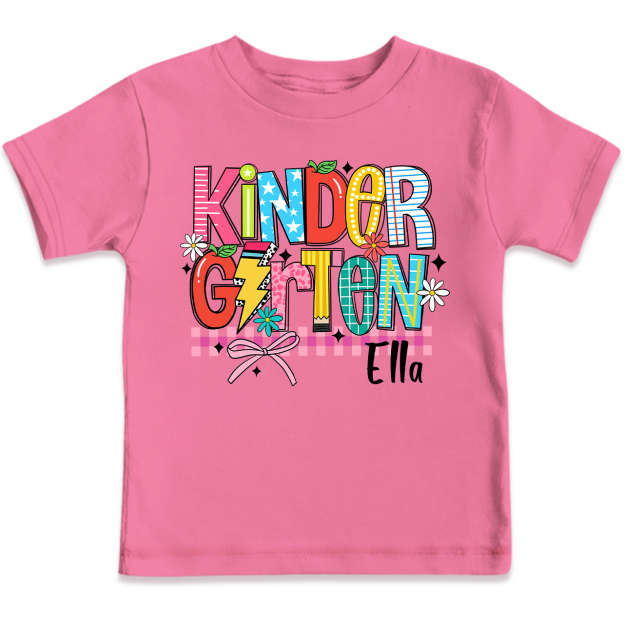 Personalized Retro Coquette Back To School Bundle Toddler&Kid's Tees Beepumpkin 