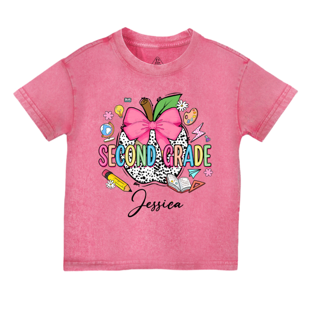 Personalized Grade Gift Pack Toddler&Kids Washed Tees