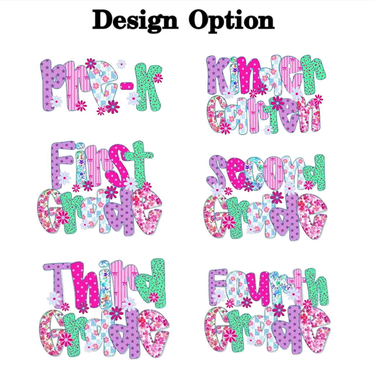 Personalized Floral Fun Toddler&Kids Washed Tees