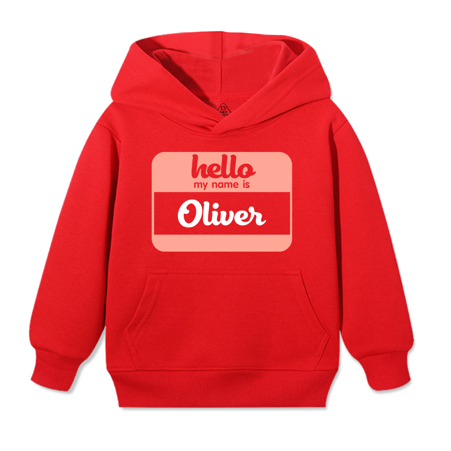 Hello My Name Is Personalized Kid's Hoodies Beepumpkin