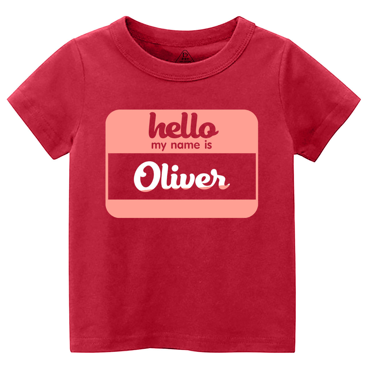 Hello My Name Is Personalized Toddler Shirts