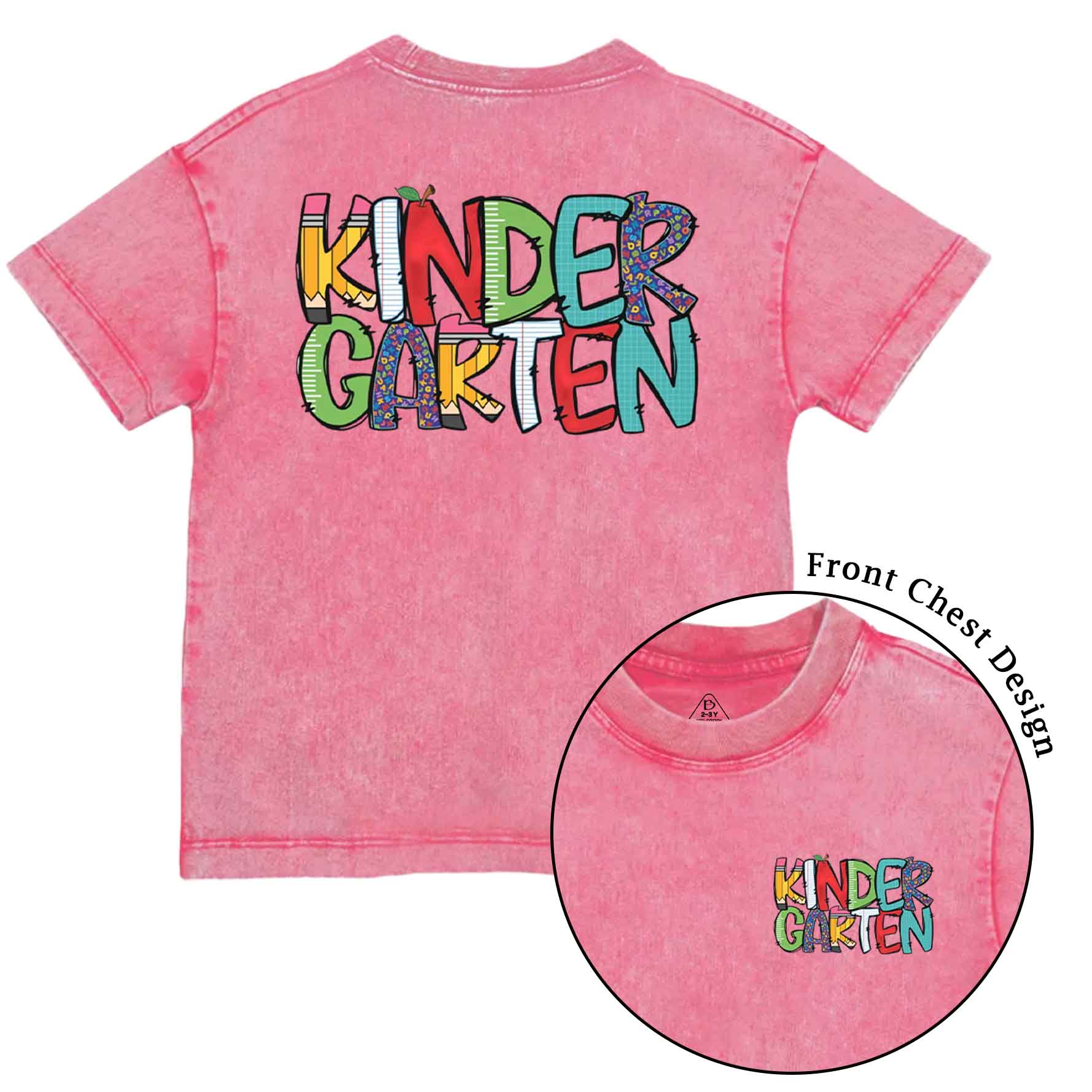 Personalized Grade Level Fun Toddler&Kids Washed Tees