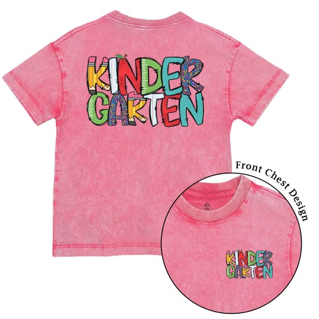 Personalized Grade Level Fun Toddler&Kids Washed Tees