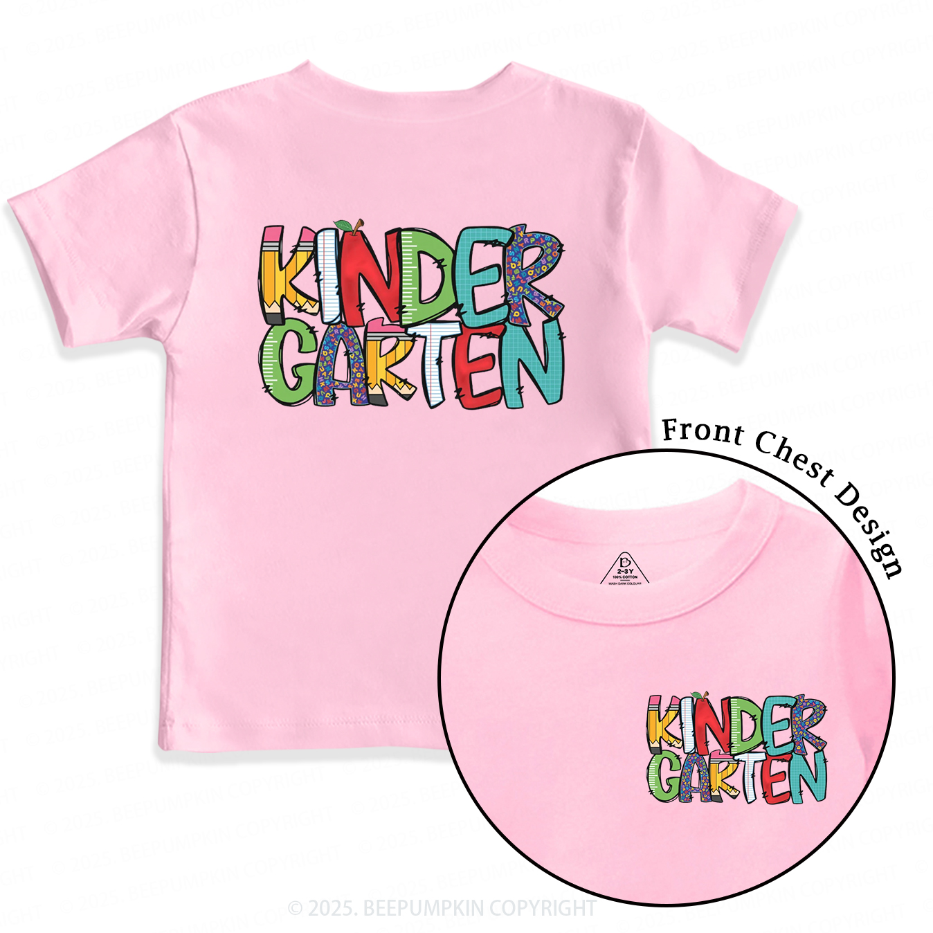 Personalized Grade Level Fun Toddler&Kid's Tees Beepumpkin 