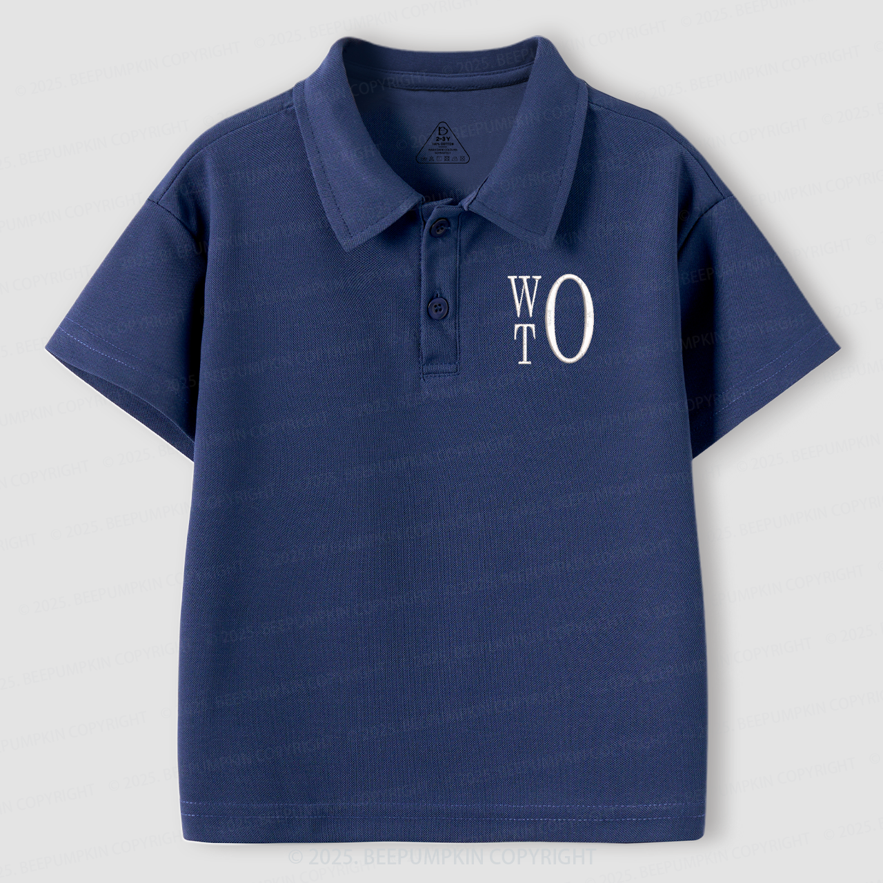 Personalized Alphabet Surname Toddler&Kid's Polo Shirt Beepumpkin