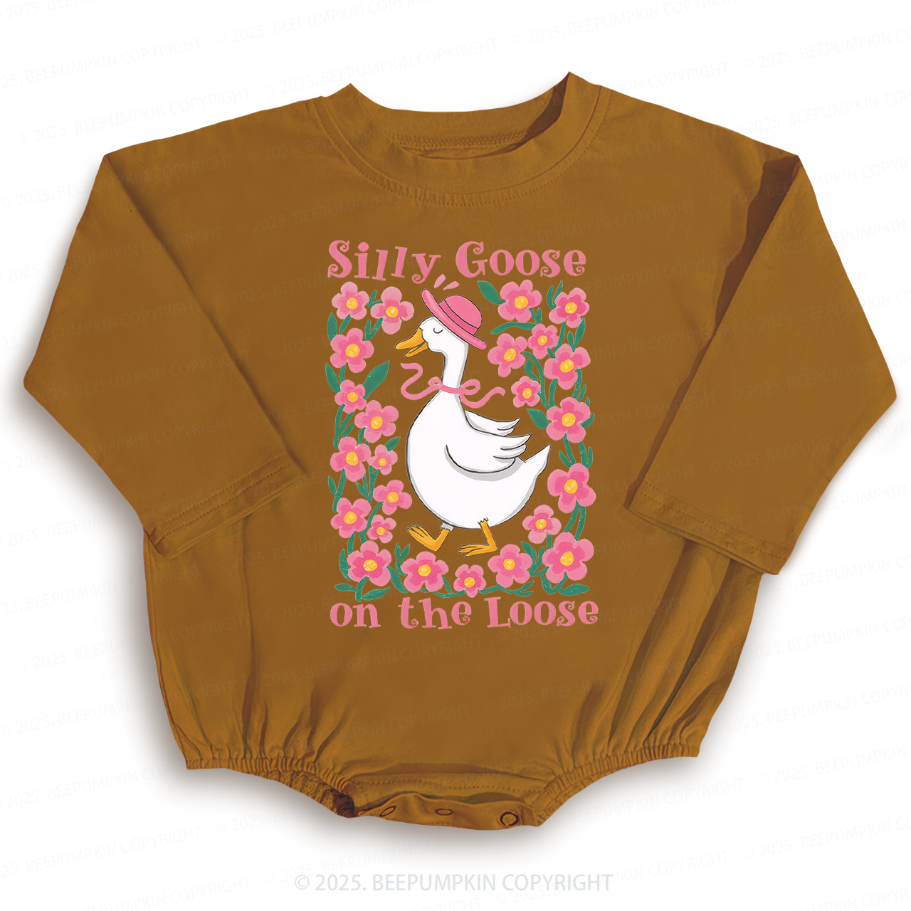 Silly Goose On The Loose Baby Bubble Romper Beepumpkin