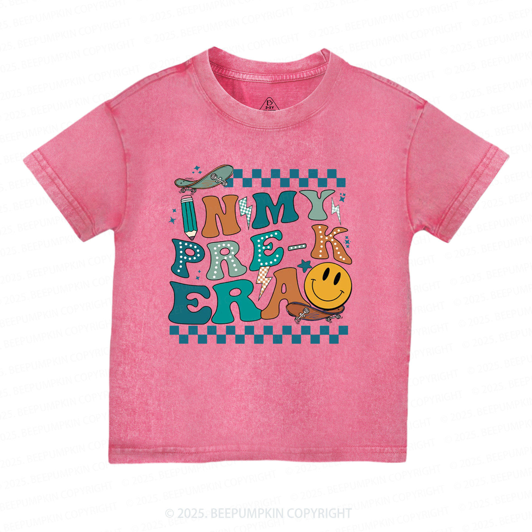 Personalized Back To School For Boys Toddler&Kids Washed Tees