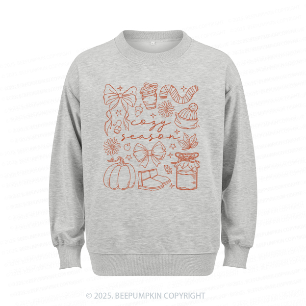 Cozy Season Fall Sweatshirt Beepumpkin