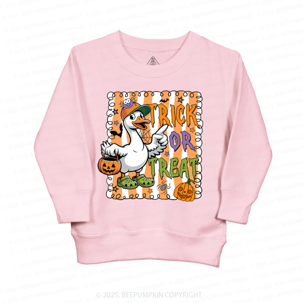 Halloween Goose Trick Or Treat Kid's Sweatshirt