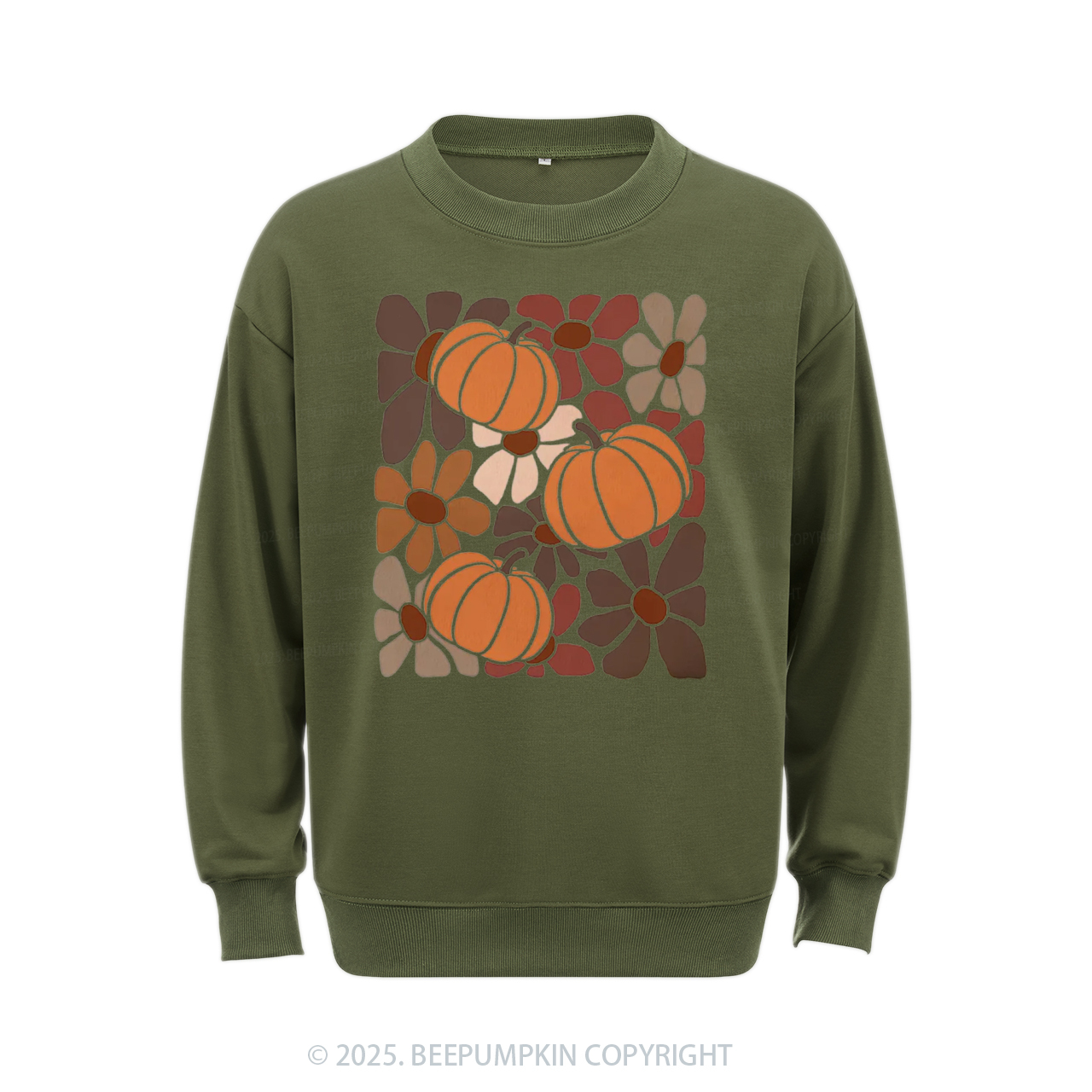 Boho Floral Fall Sweatshirt Beepumpkin