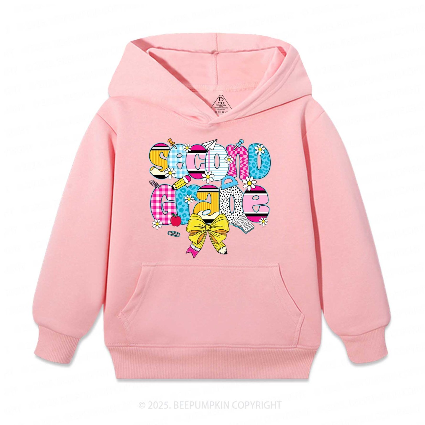 Personalized Checkered Sublimation Kid's Hoodies Beepumpkin