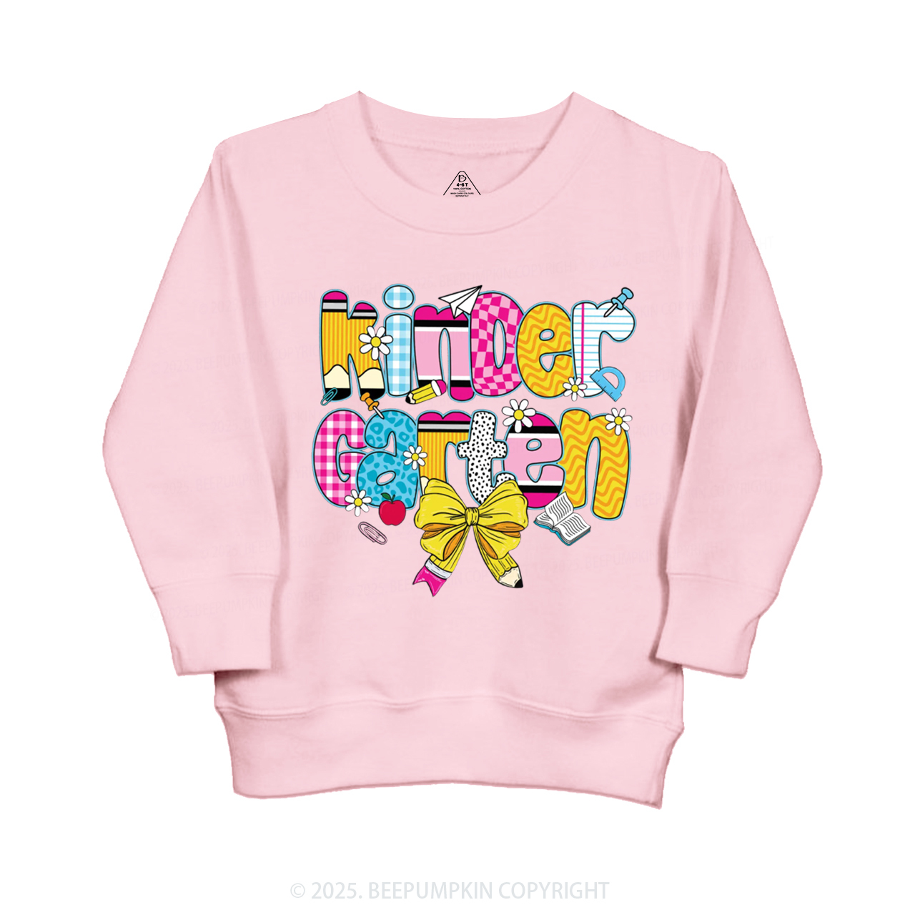 Personalized Checkered Sublimation Kid's Sweatshirt