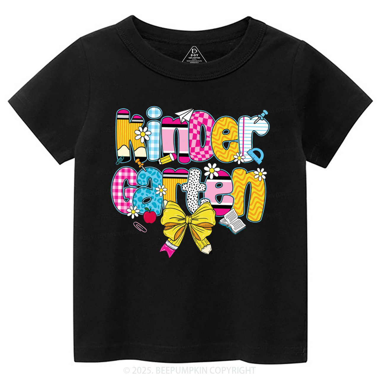 Personalized Checkered Sublimation Toddler&Kid's Tees Beepumpkin