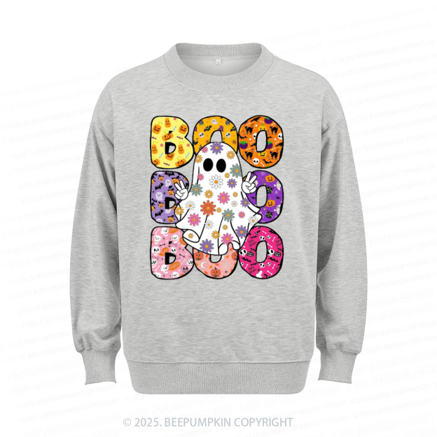 Boo Halloween Sweatshirt Beepumpkin 